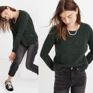 Madewell Dark Green Crew Neck Sweater